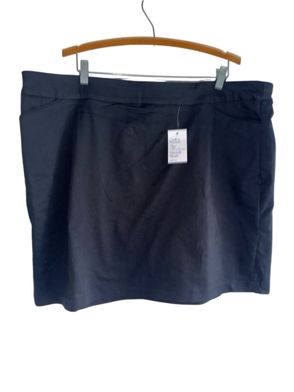 NWT Croft & Barrow The Effortless Stretch Skort Women's Plus 22W Regular Black